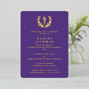 Purple Asclepius Medical School Graduation