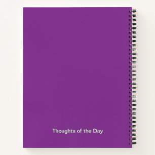 Purple Aster Flower Journal - Personalized