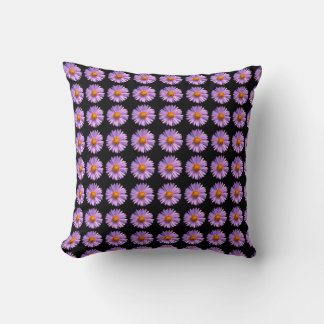 Purple Asters 2 Throw Pillow