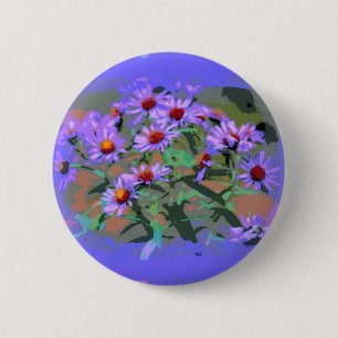 purple asters button