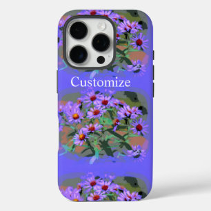 purple asters iphone case