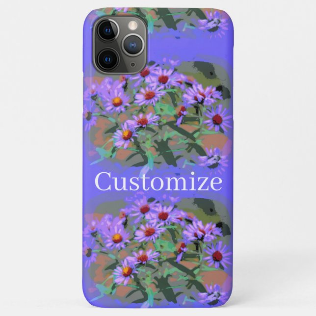 purple asters iphone case (Back)