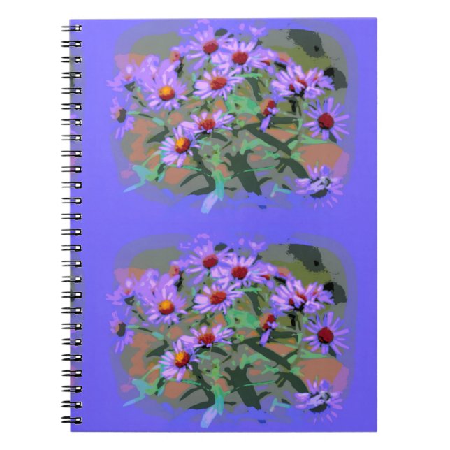 purple asters notebook (Front)