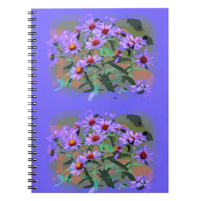 purple asters notebook (Front)