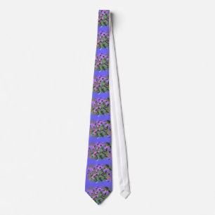 purple asters  tie