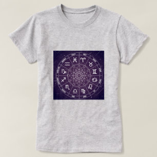 Purple Astrology wheel T-Shirt
