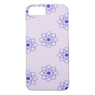 Purple atoms print pattern Case-Mate iPhone case