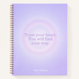 Purple Aura Message Notebook