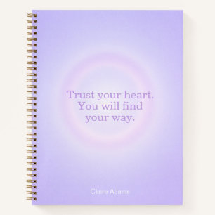 Purple Aura Message Notebook
