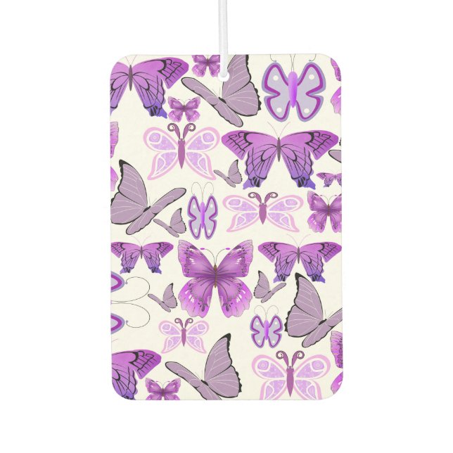 Purple Awareness Butterflies Air Freshener (Front)
