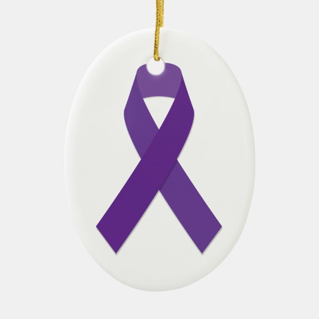 Purple Awareness Ornament (Front)