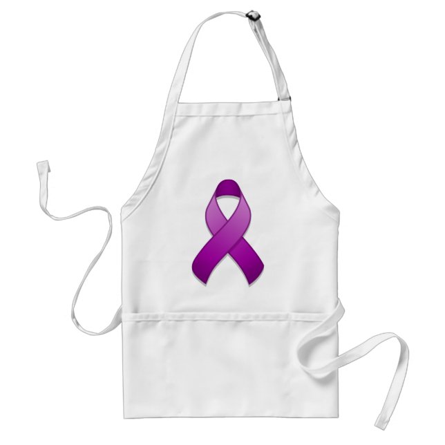 Purple Awareness Ribbon Apron (Front)