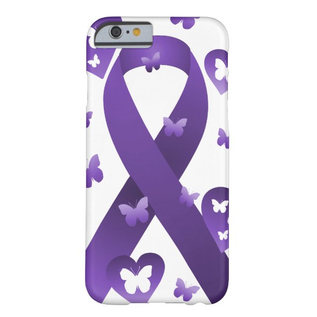 Purple Awareness Ribbon Case-Mate iPhone Case (Back)