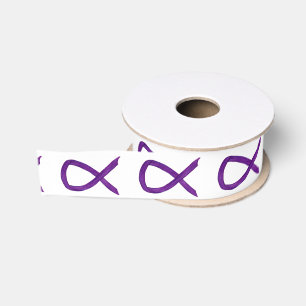 Purple Awareness Ribbon Customized Art Ribbons Grosgrain Ribbon
