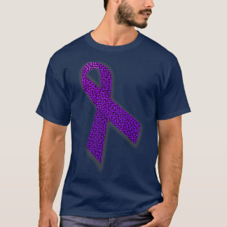 Purple Awareness Ribbon Maze T-Shirt