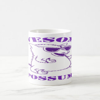 Purple Awesome Possum Coffee Mugs