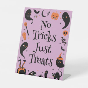 Purple Baby Brewing Halloween Baby Shower Favour Pedestal Sign