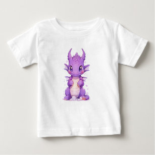 Purple Baby Dragon Baby T-Shirt