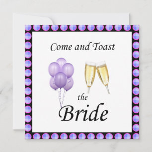 Purple Bachelorette Party Invitation