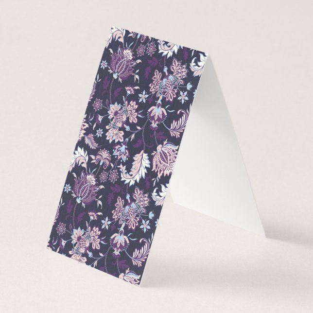 Purple Background Big Floral Seamless Pattern (Back)