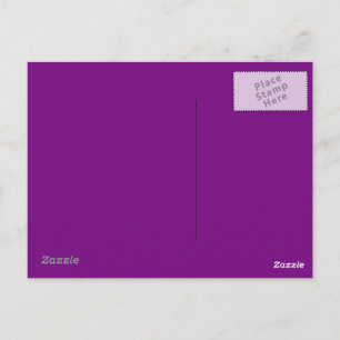 Purple Background on Postcard