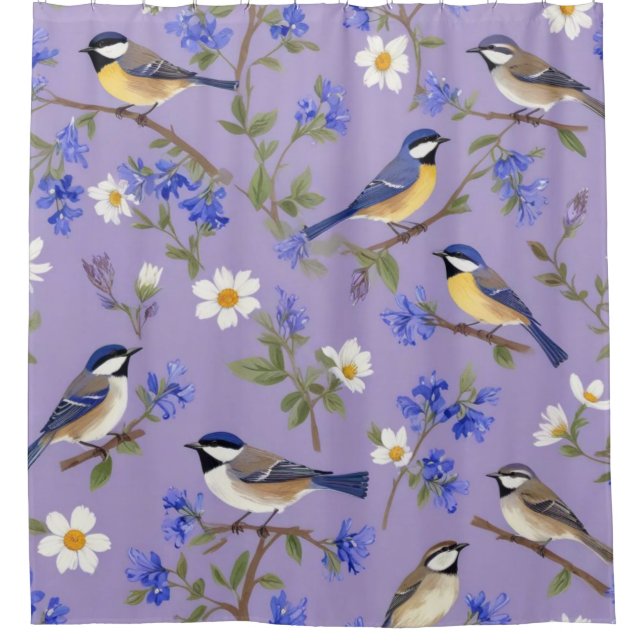 Purple Background With Birds  (Front)