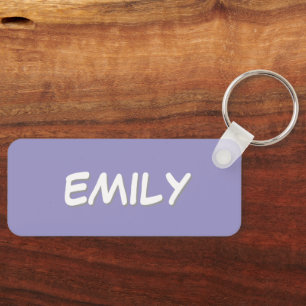 Purple Backpack Tag Keychain
