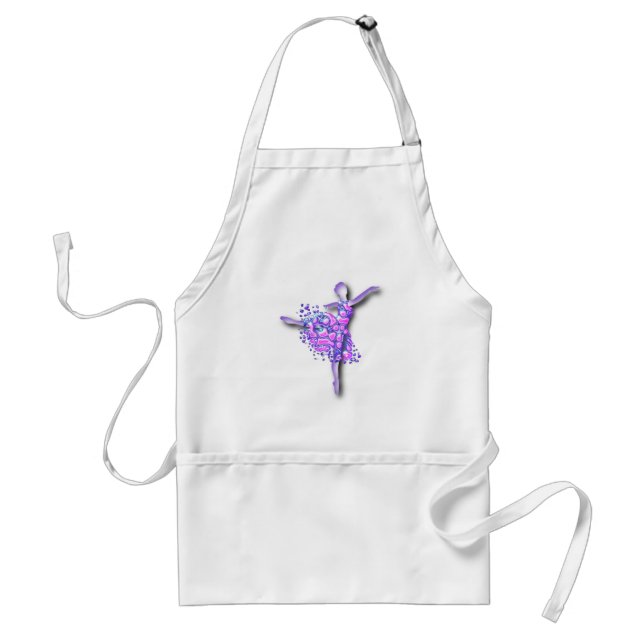 Purple Ballerina Apron Ballet Dancer Girl (Front)
