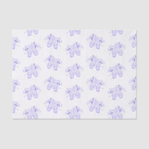 Purple Ballet Birthday Pointe Shoes Tissue Paper