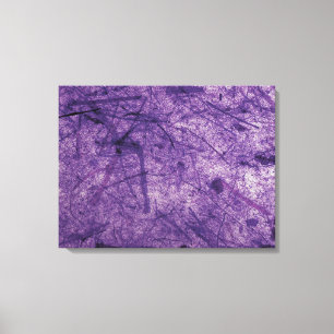 Purple Banana Paper Wrapped Canvas Print