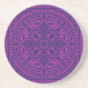 Purple Bandana Sandstone Coaster