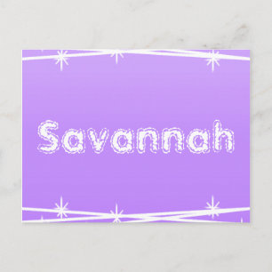 Purple Barbed Wire Postcard