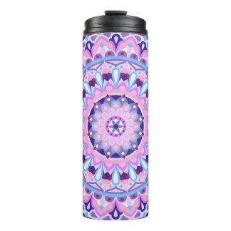 Purple Base Mandala Thermal Tumbler