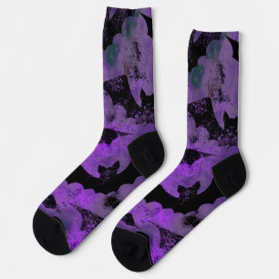 Purple Bat Socks