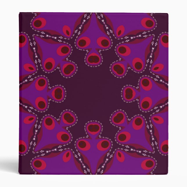 Purple Batika Star Binder (Front)