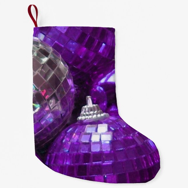 Purple Baubles stocking (Front)