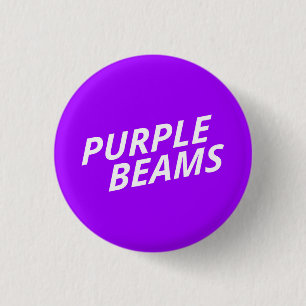 Purple Beams Button. 1 Inch Round Button