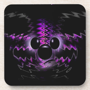 Purple Bear Cork Coaster
