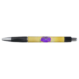 Purple Bearded Iris Painting - Cute Original Dog A Pen