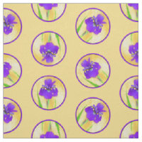Purple Bearded Iris Painting Original Flower Art