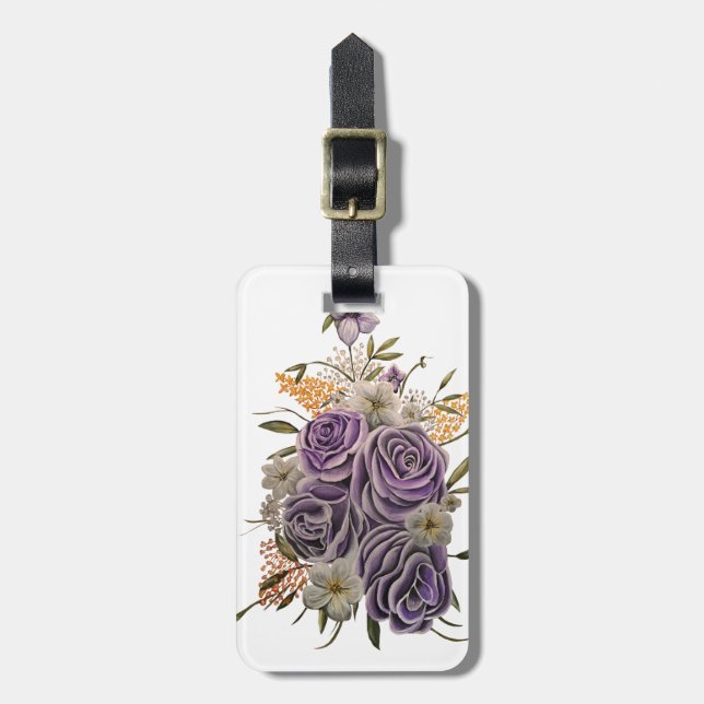 Purple Beauty Luggage Tag (Front Vertical)