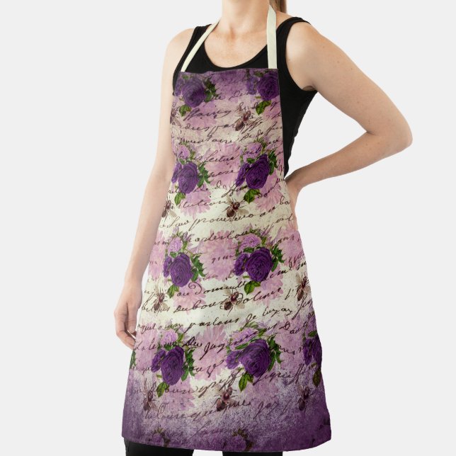 Purple Bee Series Design 4 Apron (Insitu)