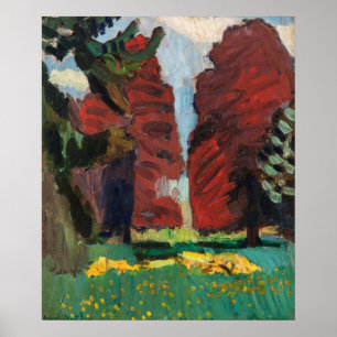 Purple Beech Trees by Matisse Poster