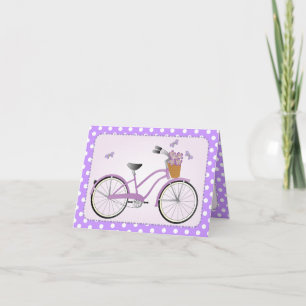 Purple Bicycle Card