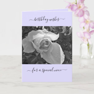 Purple Birthday Wishes for a Special Niece Card