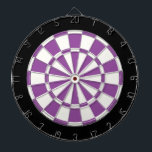 Purple Black And White Dartboard<br><div class="desc">Purple Black And White Dart Board</div>