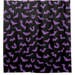 Purple black bats witch horror