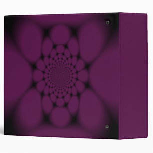 Purple Black Butterfly Petal Binder