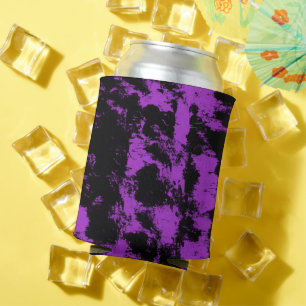 Purple Black Can Cooler