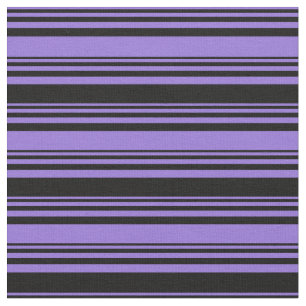 Purple & Black Coloured Lines/Stripes Pattern Fabric